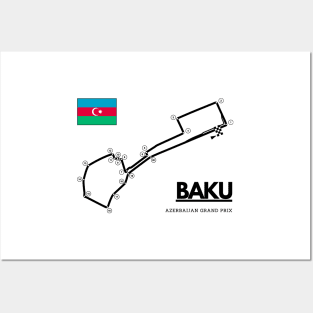 Baku F1 Track Azerbaijan Posters and Art